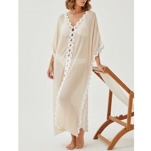 EBERJEY Summer of Love Ilda Woven Dress, Wheat, Small